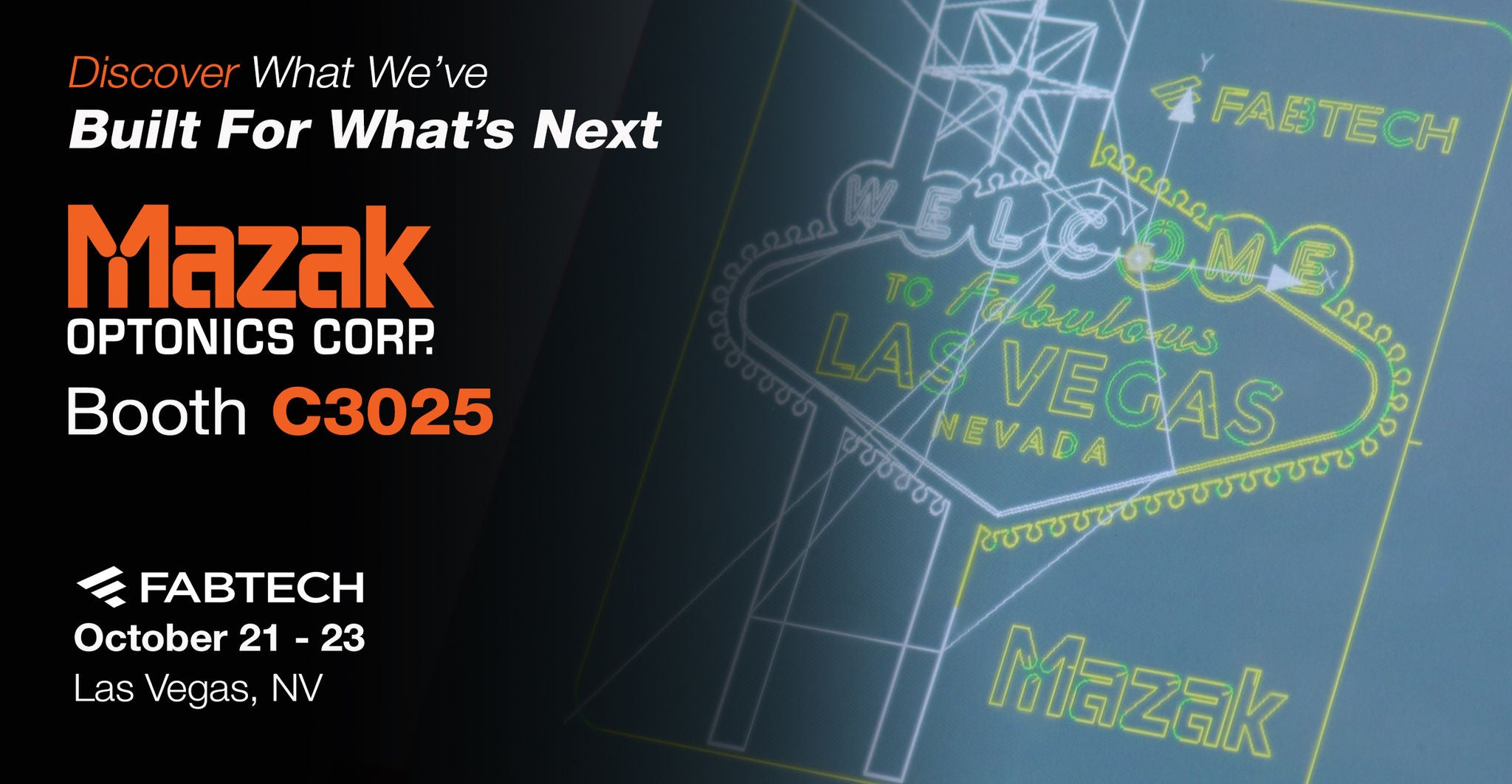 FABTECH Las Vegas 2026 - Upcoming Events | Mazak Optonics